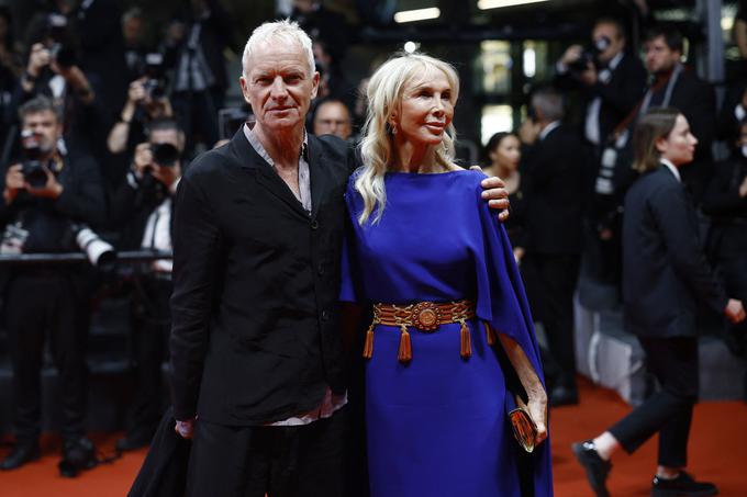 Britanski glasbenik Sting z ženo Trudie Styler na filmskem festivalu v Cannesu | Foto: Reuters