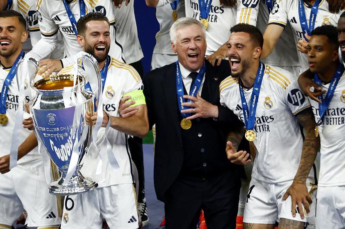 Real Borussia | Carlo Ancelotti je kot trener osvojil ligo prvakov že petič! | Foto Reuters
