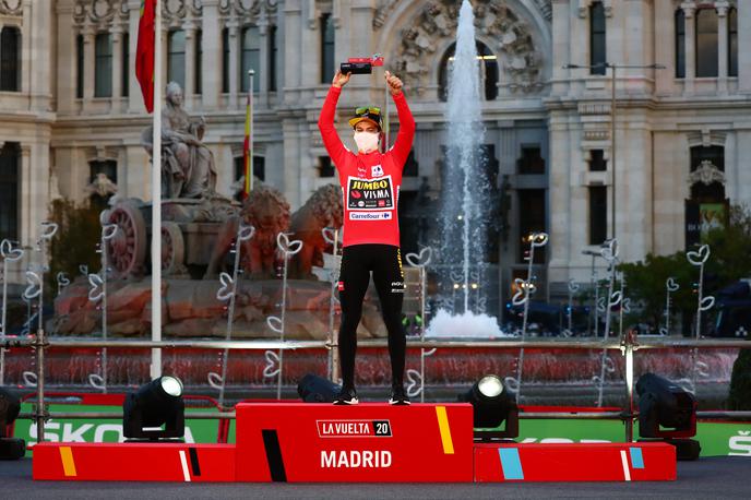 Primož Roglič - Vuelta 2020 | Primož Roglič je bil v središču Madrida okronan za kralja letošnje Vuelte. | Foto Reuters