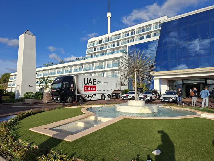 Ekipa UAE Emirates je trenutno na pripravah v Benidormu. | Foto: Alenka Teran Košir