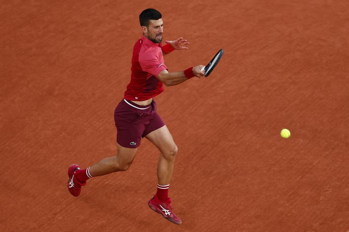Roland Garros Novak Đoković | Novak Đoković se je v drugem nizu pošteno namučil. | Foto Reuters