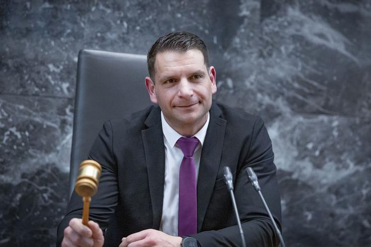 Predsednik državnega zbora Zoran Stevanović je potrdil, da bo njegova stranka Resni.ca za mandatarja podprla prvaka SDS Janeza Janšo.  | Foto: Ana Kovač