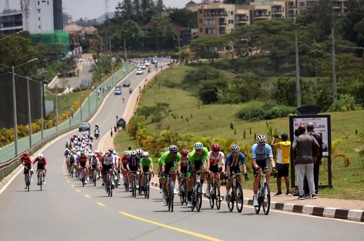 SP Kigali 2025, moška dirka elite | Foto: Reuters