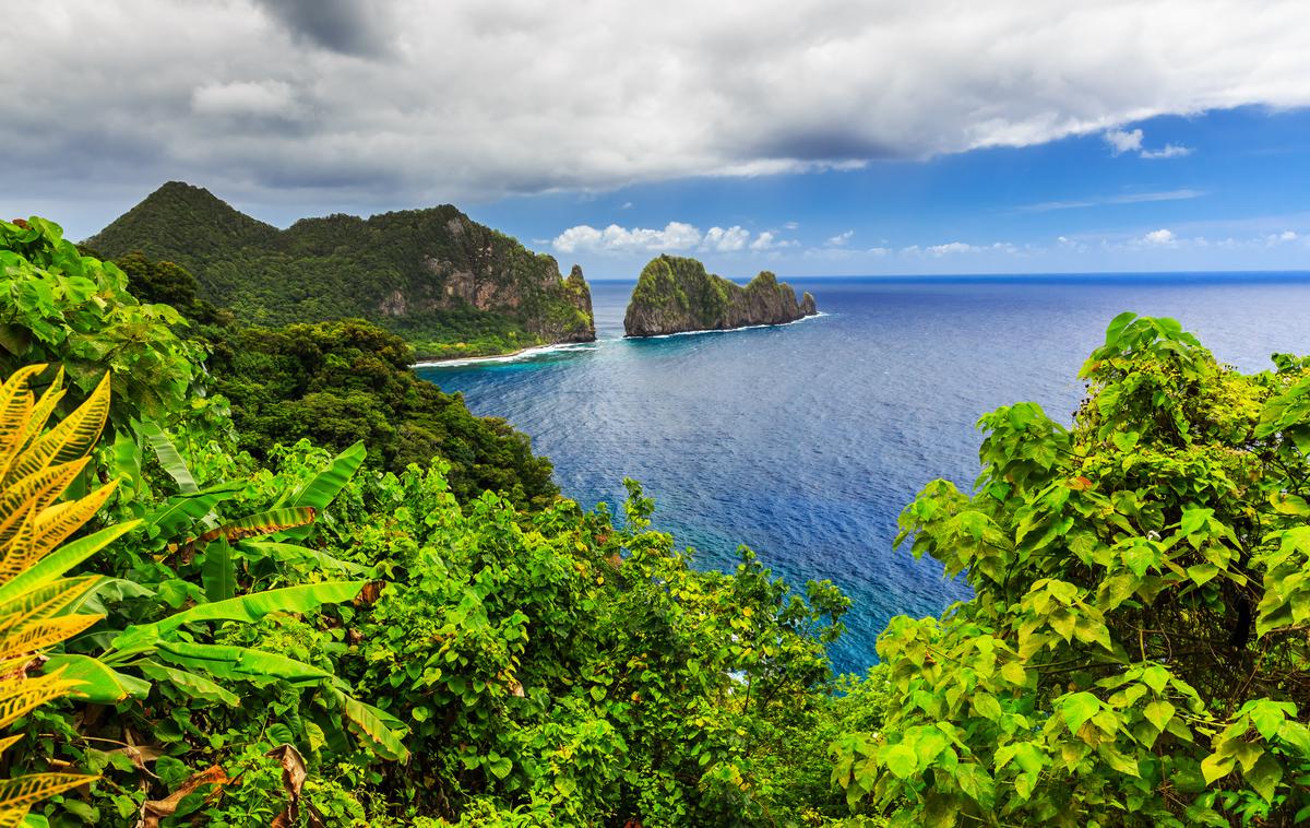Pago Pago | Zaliv, v katerem se nahaja prestolnica Ameriške Samoe Pago Pago. | Foto Getty Images