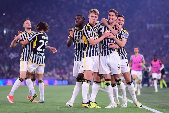 Juventus Dušan Vlahović | Dušan Vlahović je Juventus popeljal v vodstvo že v četrti minuti finalne tekme. | Foto Reuters