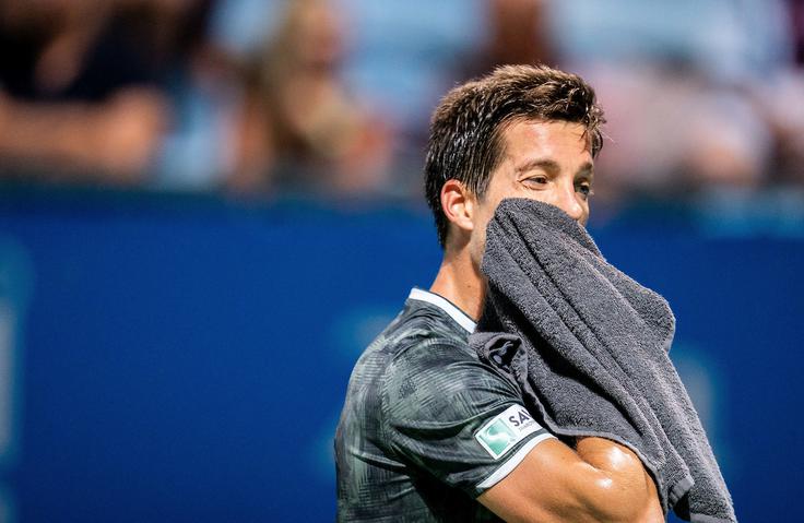 Aljaž Bedene je letos zmagal na domačem turnirju v Portorožu. | Foto: Vid Ponikvar