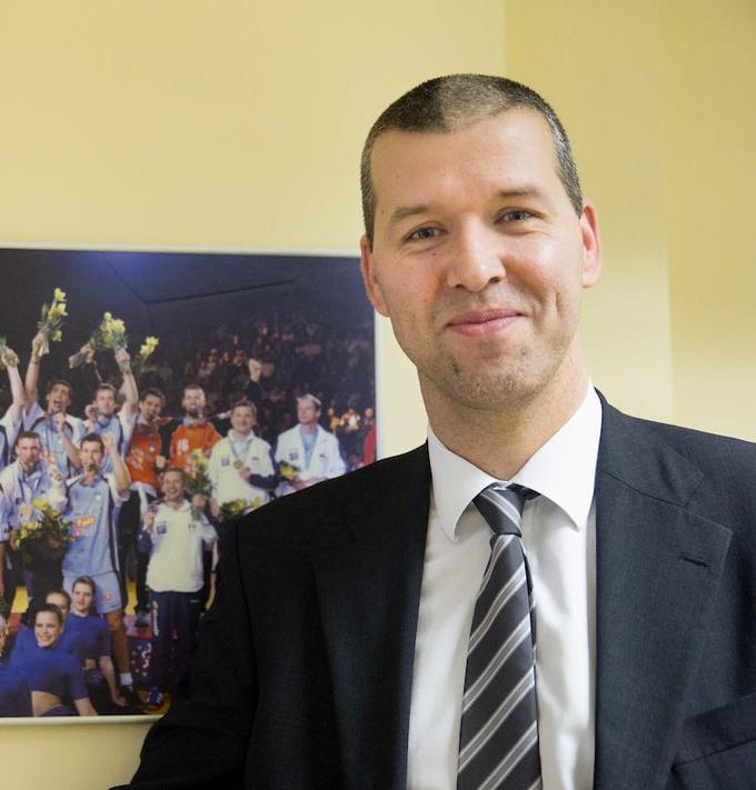 Med prejemniki Bloudkove nagrade je tudi Beno Lapajne, vratar slovenske rokometne reprezentance, ki je leta 2004 osvojila naslov evropskih podprvakov.   | Foto: Vid Ponikvar