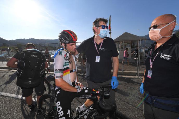 Max Schachmann | Kaj se je dogajalo na trasi Dirke po Lombardiji, v kateri se je huje poškodoval nemški kolesar Max Schachmann?  | Foto Getty Images