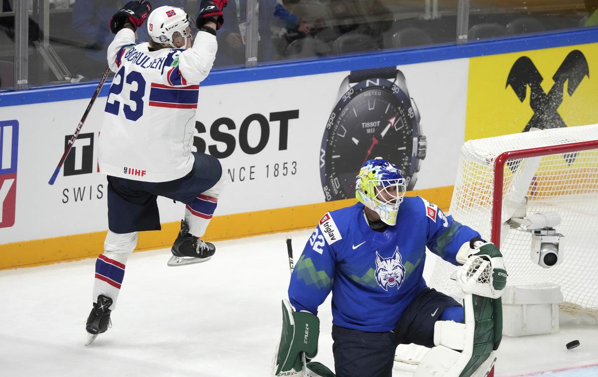 SP v hokeju 2023: slovenska hokejska reprezentanca : Norveška, Gašper Krošelj | Gol Thomasa Berg-Paulsena je bil dovolj za zmago Norveške nad Slovenijo, ta je izgubila še tretjič. | Foto Guliverimage