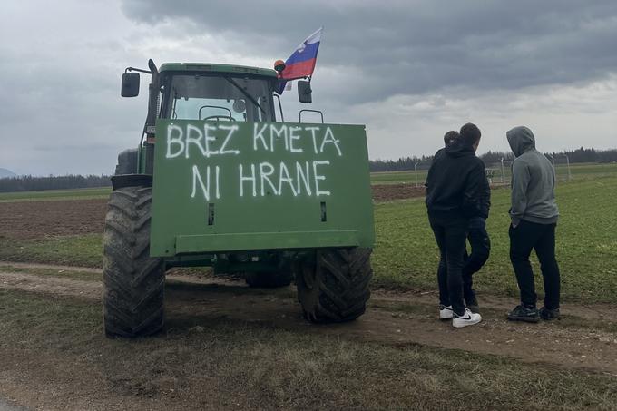 Protest kmetov v Kranju. | Foto: STA