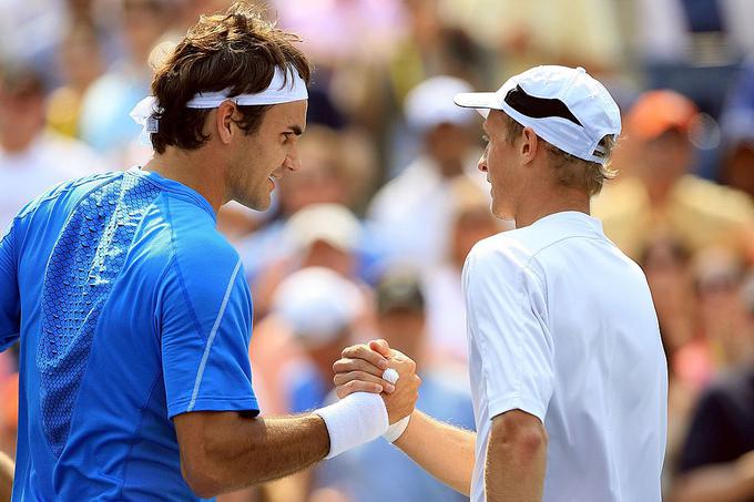 Roger Federer in Nikolaj Davidenko sta odigrala 21 medsebojnih dvobojev. Rusu je Švicarja uspelo premagati dvakrat. | Foto: Gulliver/Getty Images