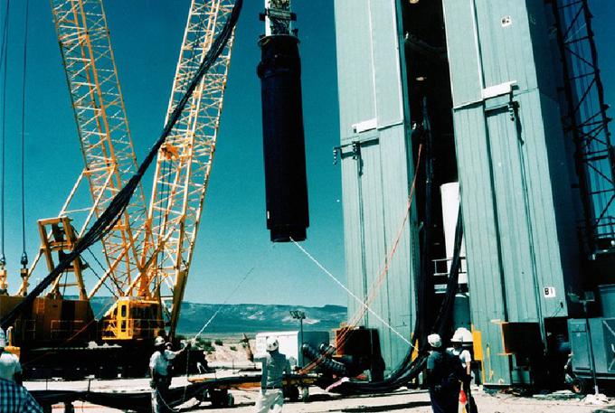 Združene države Amerike so v 50. letih prejšnjega stoletja večino jedrskih testov opravile pod zemljo, saj je znanstvenike skrbelo onesnaževanje ozračja z radioaktivnimi snovmi.  | Foto: Laboratorij Los Alamos