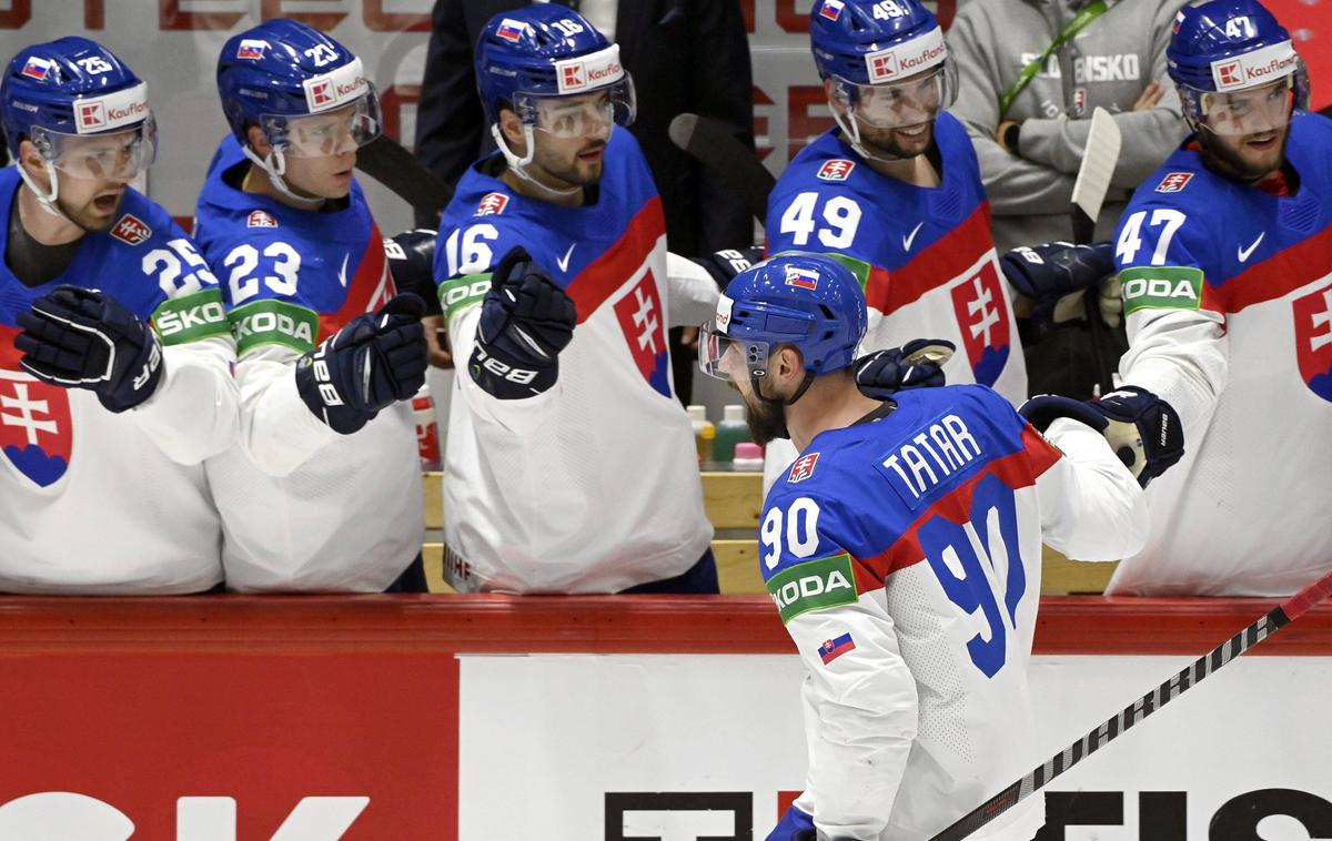 Slovaki, IIHF SP 2022 | Slovaki so s 7:1 premagali Dance in se uvrstili v četrtfinale. | Foto Guliverimage