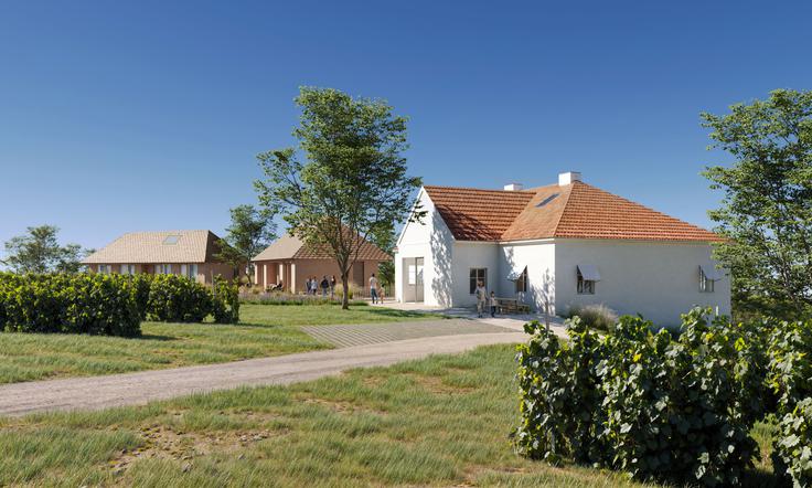 Škalce so zaščitene kot naravna in kulturna dediščina, zato bodo za potrebe hotelskega kompleksa obnovili obstoječe hiše, kar bo dalo destinaciji izrazito butičen značaj. | Foto: Zlati grič