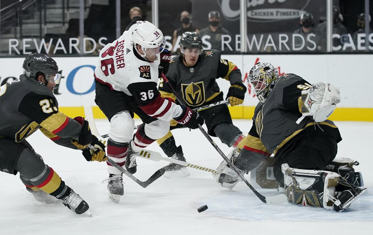 Vegas Golden Knights Arizona Coyotes | Hokejisti Vegasa in Arizone se bodo pomerili še drugič v dveh dneh. | Foto Guliverimage