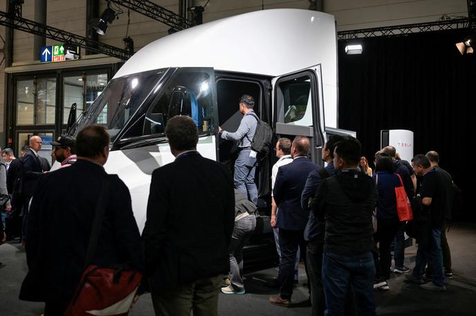 Tesla semi tovornjak | Prototip Teslinega tovornjaka na predlanski razstavi v Hanovru | Foto Reuters