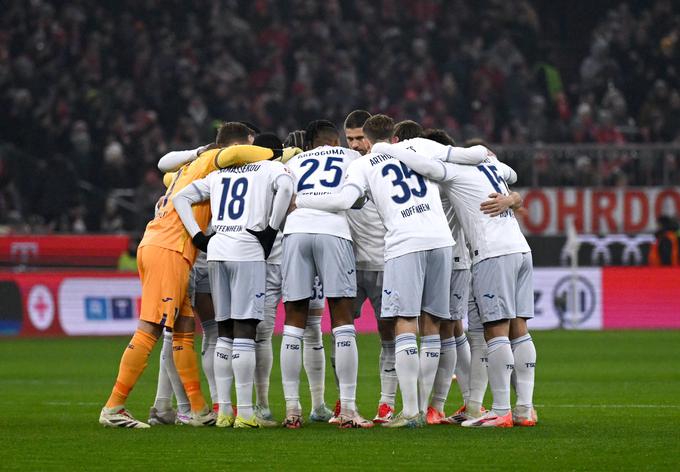 Hoffenheim je na lestvici na nevarnem 16. mestu, ki pelje v dodatne kvalifikacije za obstanek. | Foto: Reuters