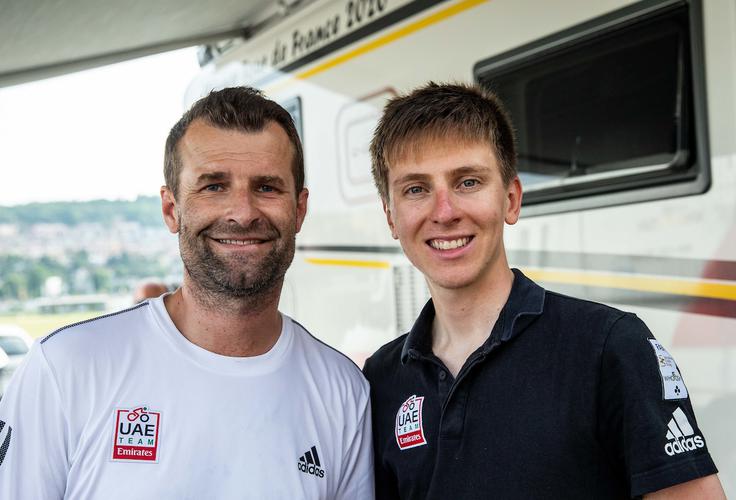 Andrej Hauptman & Tadej Pogačar, 2021 | Foto: Vid Ponikvar