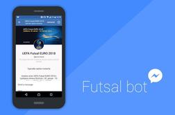 Facebookov pogovorni robot za evropsko prvenstvo v futsalu