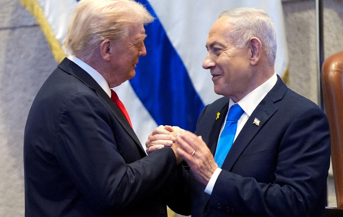 Donald Trump, Benjamin Netanjahu | Kot je v pismu zapisal Trump, spoštuje neodvisnost izraelskega pravosodnega sistema, vendar pa meni, da gre v primeru proti Netanjahuju za političen in neupravičen pregon. | Foto Reuters