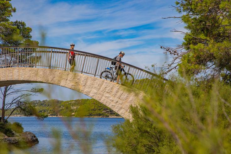 Mlješke poti ponujajo popolno traso za raziskovanje otoka s kolesom skozi gozdove in ob obali. | Foto: Dubrovnik and Neretva County TB