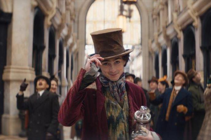 Wonka | Timothée Chalamet kot Wonka dokaže, da je pravi filmski zvezdnik. | Foto Blitz Film & Video Distribution
