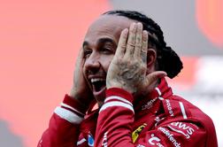 Hamilton znova piše zgodovino, prva zmaga zanj in za Ferrari na šprintu