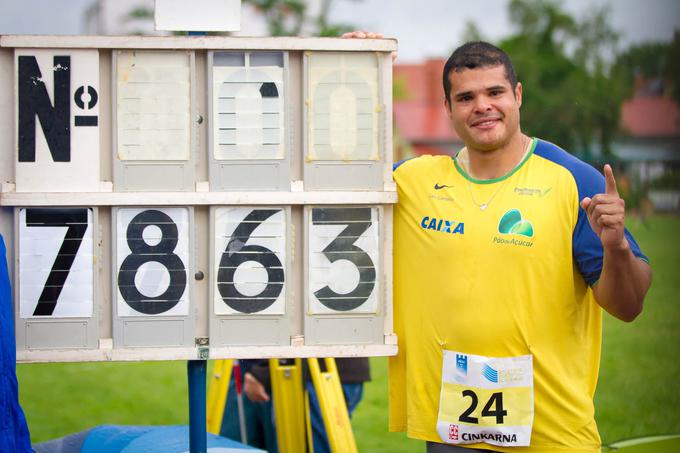 Brazilec je na slovenskih tleh postavil normo za domače olimpijske igre. | Foto: Peter Kastelic
