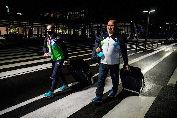 Tina Trstenjak sprejem Tokio 2020 | Foto: Vid Ponikvar/Sportida