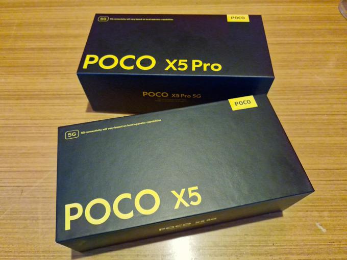 V marsičem podobna, a vendarle za različne skupine uporabnikov: Poco X5 5G in Poco X5 Pro 5G ponujata veliko za manj kot 400 evrov. | Foto: Srdjan Cvjetović