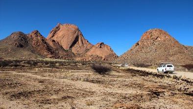 Spitzkoppe in granitne kupole Namibije