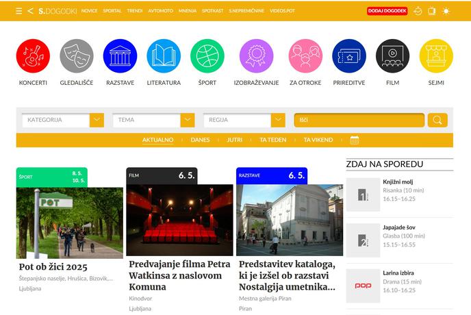 Iščete, kaj se dogaja blizu vas? Tu so Siol.Dogodki!