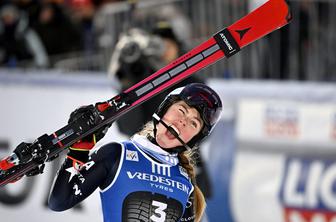 Mikaela Shiffrin razred zase, zelo dobra tudi Dvornik