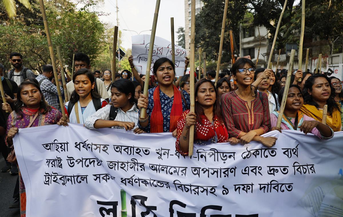 protesti v Daki, Bangladeš | Foto Reuters