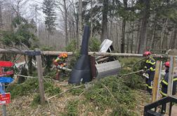 Cerkno: zaradi močnega vetra poteka intervencija večjega obsega #foto