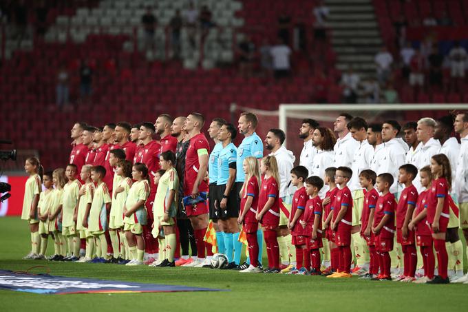 Dvoboj med Srbijo in Španijo se je v četrtek končal brez zadetkov. | Foto: Reuters