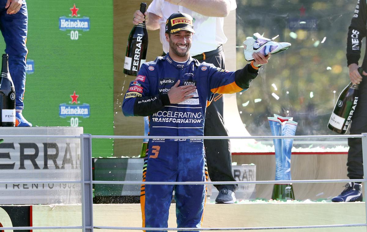 Daniel Ricciardo Monza | Ricciardo je McLarnu lani v Monzi priboril prvo zmago po devetih letih. | Foto Guliver Image
