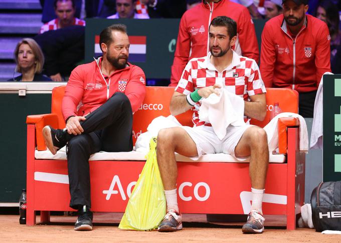 Željko Krajan in Marin Čilić v finalu Davisovega pokala. | Foto: Gulliver/Getty Images