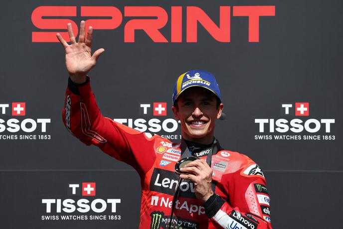 Marc Marquez zmagovalec šprinta, kvalifikacije Quartaratoju