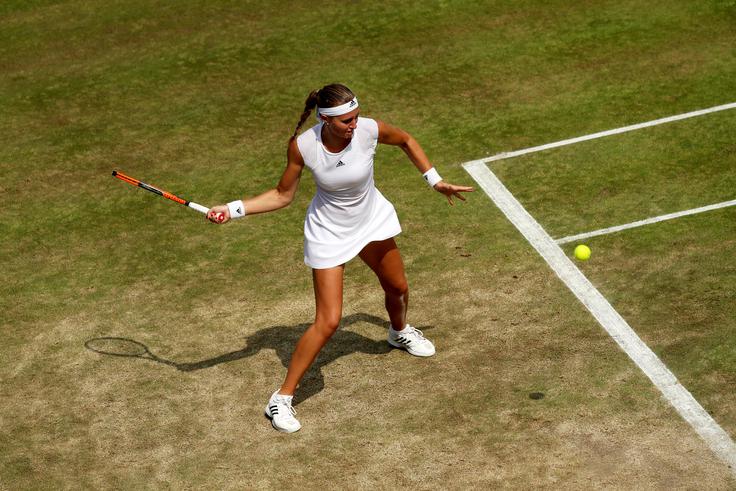Kristina Mladenović je bila precej kritična do travnate podlage v Wimbledonu. | Foto: Guliverimage/Getty Images