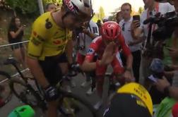Po velikem spopadu še prelepa gesta Tadeja Pogačarja #video