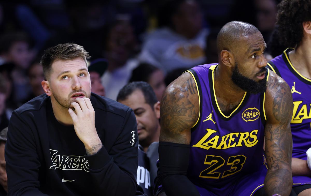 Luka Dončić | Luka Dončić in LeBron James sta za tekmo z Utah Jazz zaradi poškodb pod vprašajem.  | Foto Guliverimage