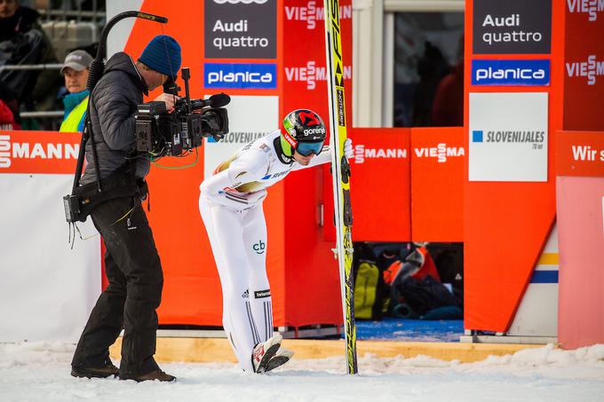 Navijačem se je zahvalil za spodbudo in to bo potreboval tudi v nadaljevanju kariere. | Foto: Žiga Zupan/Sportida