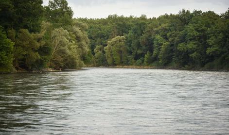 Na reki Muri čoln trčil v drevo in se prevrnil