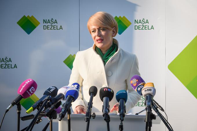 "Ne predstavljamo satelita nobene stranke. Smo stranka, ki želi biti satelit slehernega državljana Republike Slovenije," je po kongresu povedala Pivčeva. | Foto: STA ,