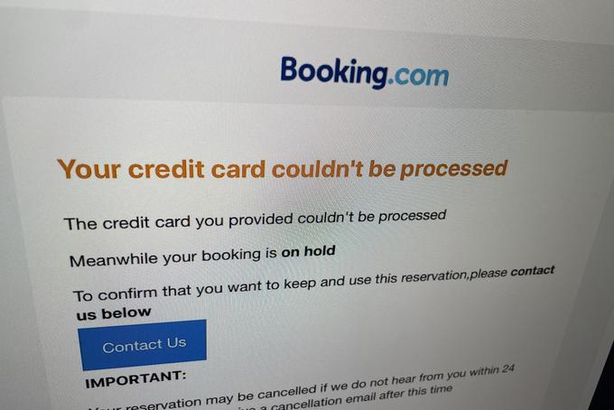 Booking.com scam | Foto: Matic Tomšič
