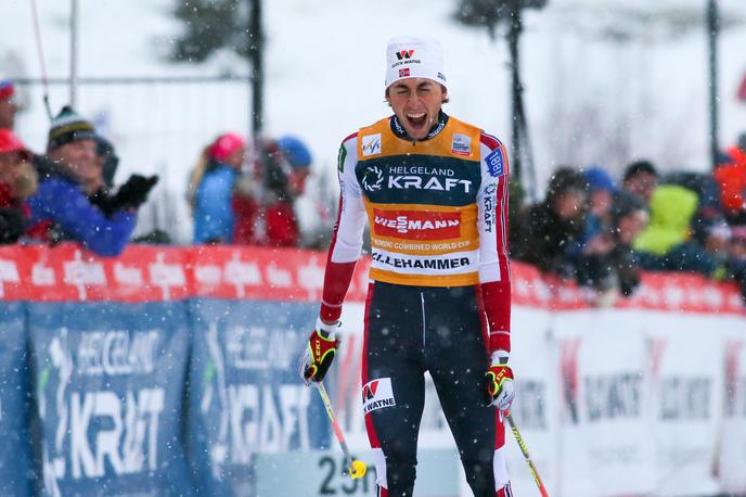 Jarl Magnus Riiber | Norvežan Jarl Magnus Riiber je zmagal že osmič v tej sezoni. | Foto Getty Images