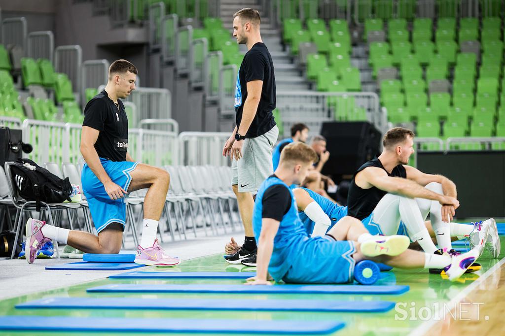 slovenska košarkarska reprezentanca trening