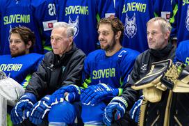 slovenska hokejska reprezentanca SP 2019 Nursultan Luka Gračnar, Mike Zettel, Anže Kopitar, Ivo Jan