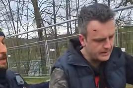 Incident na gradbišču kanala C0: varnostniki naj bi napadli lastnika enega od zemljišč #video